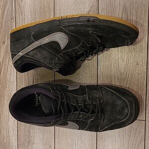 NIKE SB Dunk Low Pro 'Fog' Black Grey Gum Fade 12 Mens Shoes Sneakers BQ6817-010